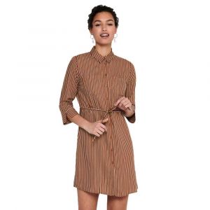 Image de Only Robe Courte Tamari 40 Tortoise Shell / Stripes Cloud Dancer