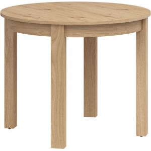 Image de Table &agrave; manger ronde extensible 2 &agrave; 8 places Yori Bois