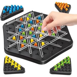 Triggle Jeu, Jeu Délastique Triggle, Jeu De Société De Stratégie Classique pour La Collecte, Casse-tête Stratégique