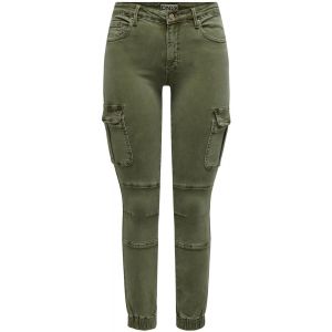 Image de Only Pantalon Cargo de - ONLMISSOURI - Pantalon Cargo - W34L30 &agrave; W42L32 - pour Femme - olive