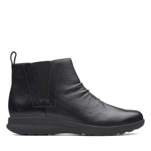 Image de Clarks Un Un Adorn Mid, Bottes & Bottines Souples Femme, Noir