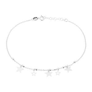 Cleor Cha&icirc;ne de Cheville en Argent 925/1000 Blanc