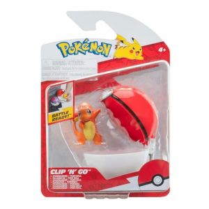 Jazwares Pokémon Clip 'N' Go Set Charmander avec Pokéball