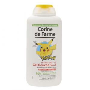 Image de Corine de Farme Gel Douche 3 en 1 Corps & Cheveux Bain Moussant 500ml Pokémon - Parfum Boisé - Formule Clean Beauty - Idéal pour Enfants - Tout Type de Peau - Douceur et Plaisir au Bain