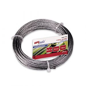 Britools Câble acier galvanisé, argent, M86125G