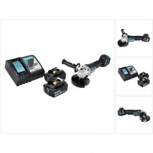Image de Makita DGA 517 RT Meuleuse d'angle sans fil 18 V 125 mm Brushless + 2x batterie 5,0 Ah + chargeur