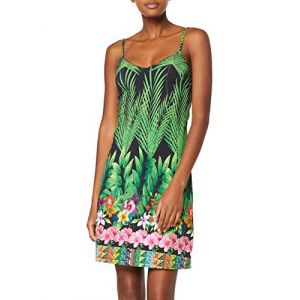 Image de Desigual Robe Robe femme Annette noir/vert 19SWVK28 multicolor - Taille EU XXL,EU S,EU M,EU L,EU XL,EU XS