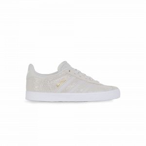 Image de Adidas Gazelle Glitter Blanche Et Grise Enfant 35 Baskets