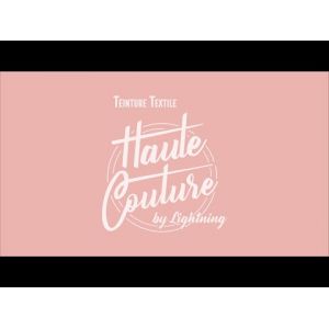 Teinture textile Haute Couture jaune fluo