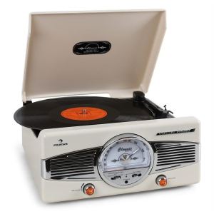 Image de Auna MG-TT-82 - Platine vinyle FM look rétro