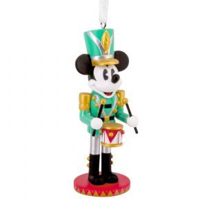 Image de Hallmark Mickey Mouse Casse-Noisette Décoration d'arbre Disney Objet de Collection Vert Noir Blanc