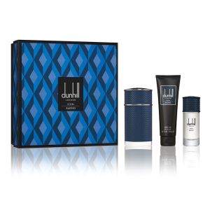 Dunhill 80704 Coffret ICON Racing Blue Eau de Parfum Vaporisateur 100 ml et 15 ml + Gel Douche 90 ml