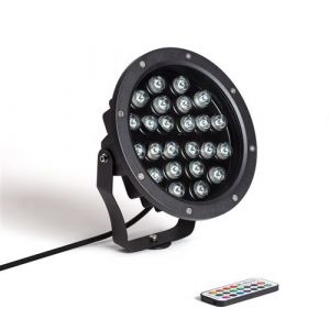 TechBrey Spot Extérieur LED 24W RGB Colmar sur Piquet RGB