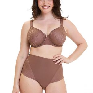 Sans Complexe Culotte taille haute sculptante - Marron Muscade