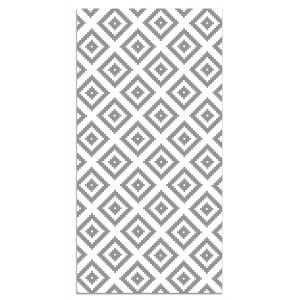 Tapis vinyle carrés gris 100x140cm