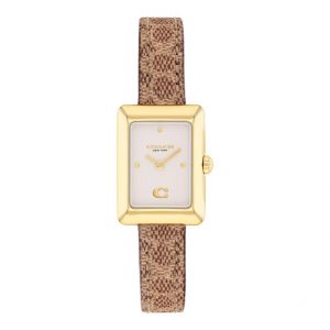 Coach Montre Femme Mara - 14504617 Bracelet Cuir Marron