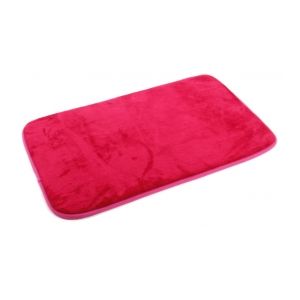 Image de Tapis Salle de Bain "Mémoire de Forme" 80x50cm Fuchsia"