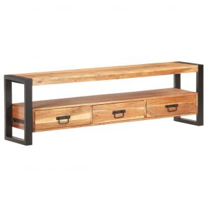 Image de VidaXL Meuble TV 150x30x45 cm Bois d'acacia massif