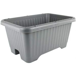 Iris Ohyama Jardinière potager surélevée - Air Vegetable Planter - 530, plastique, gris, medium, 53 x 35,5 x 26 cm