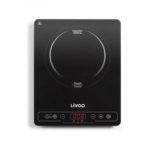 Livoo Plaque de Cuisson Mobile Electrique DOC235 Plaque a induction Simple 22cm de 60°