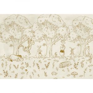 KOMAR Photo murale intiss&eacute; impression num&eacute;rique Winnie L'Ourson Prend L'Air