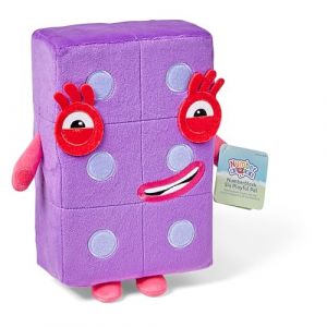 Learning Resources Peluche Numberblock Six Compagnon de Jeu, Collection de Peluche Originale de la Serie TV, Jouet C&acirc;lin et &Eacute;ducatif, Grande Taille, Cadeau Gar&ccedil;ons et Filles, &Acirc;ges 18 Mois+, 2 3 4 Ans