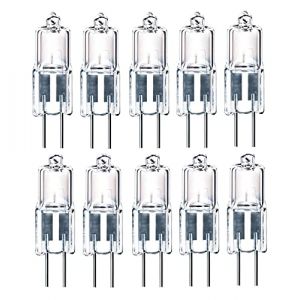 Ampoule halogène - G4 - 12 V - 35 W - Blanc chaud - Lot de 10