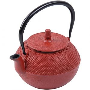 Deuba Th&eacute;i&egrave;re en fonte vert 1250 ml avec tamis en acier inox