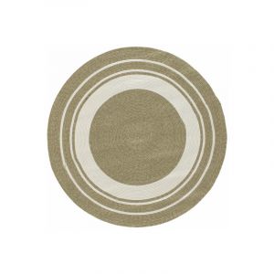 Image de Décoweb Tapis rond imitation fibres naturelles intérieur et extérieur - Provence - Aspect jute - ø 150 cm