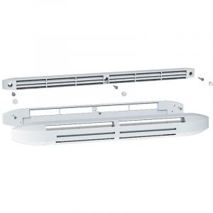 Anjos ventilation Entrée d'air hygroréglable acoustique avec rallonge ISOLA HY RA 5 à 45 m3/h + capuchon de façade CE2A