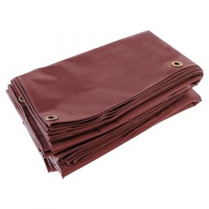 Toile Pergola Rouge Bordeaux 3x5 m - Qualité 5 ans TECPLAST 506PR - Bache Pergola ou Tonnelle étanche en PVC pour terrasse