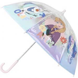 CERDÁ LIFE'S LITTLE MOMENTS Parapluie à bulles Frozen- Ouverture manuelle - Impression Elsa, Anna et Olaf - 100% POE avec armature en fibre de verre - Produit original conçu en Espagne