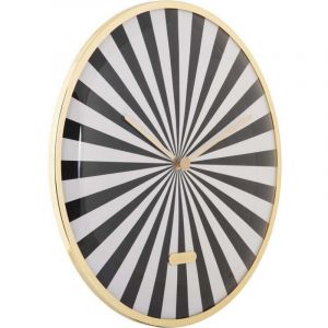 Present time Horloge en métal Candy Swirl Dome