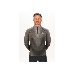 Odlo Base layer 1 2 zip blackcom gris