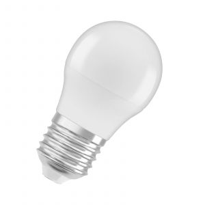 Osram Ampoule à led Mini Ball Form Classic, 40 Watts Remplacement, E27, P-Shape, 6500 Kelvin, Cold Daylight, Matt, Single Pack - White