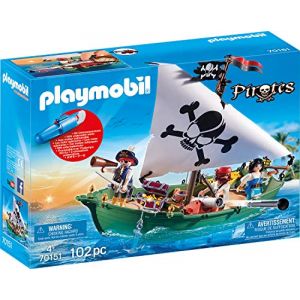 Playmobil Pirates Figurine chaloupe pirate à moteur submersible 70151