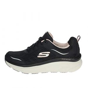 Skechers D'lux Walker, Baskets Femme, Noir