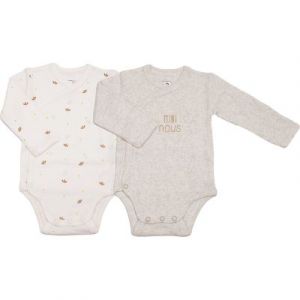 Trois Kilos Sept Lot de 2 body mini nous BEIGE