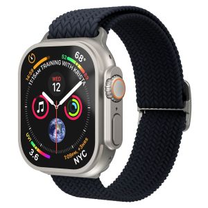 Vonmahlen Bracelet Woven Loop Apple Watch Series 1 t/m 11 / SE / Ultra (44/45/46/49 mm) - Navy