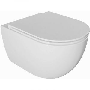 Image de Oudee - wc suspendu avec abattant SoftClose, Rimless, blanc 30102001 - Kielle
