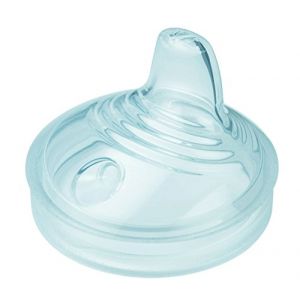 Nuk 10256465 Nature Sense Gourde, extra large et souple, anti-fuite, 6-18 mois, 2 pi&egrave;ces, transparent