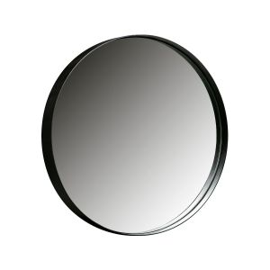 Woood Miroir rond 80cm contour métal LUIDJI