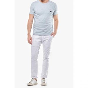 Le Temps des Cerises Pantalon Chino Slim Jas Blanc