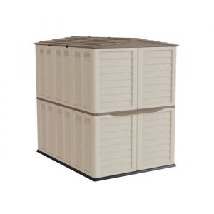 Abri de Jardin Extérieur 5500L Beige - Cabanon de jardin en Polypropylène 151x208x200 - Rangement Outils, Vélos, ARTPLAST