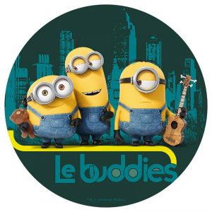 Image de Disque en sucre Les Minions (16 cm)