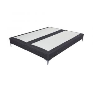 Image de Ebac Sommier + pieds Tenor 80+80x200 tissu anthracite 26 lattes