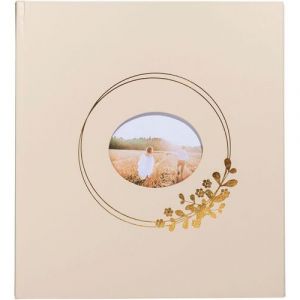 Image de Exacompta Album Photo 60 Pages Blanches Ringflower - 29x32cm - Beige