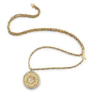 Guess Collier Sautoir Peony Acier Doré UBN79160