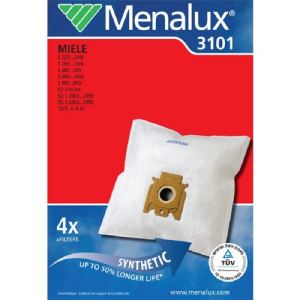 Image de Menalux 3101 - 4 sacs + filtres pour aspirateurs Miele