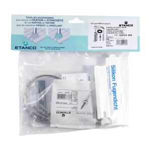 Ten Kit fixation pour Pipeco Bac acier -